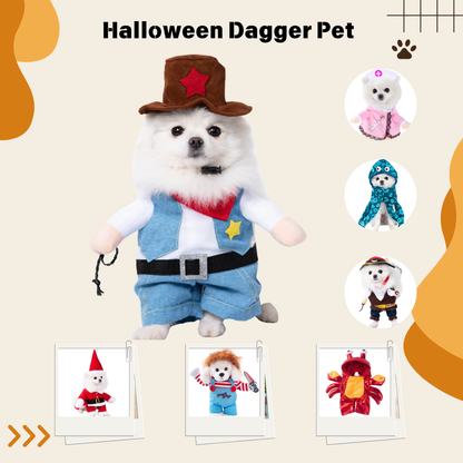 1PCS Halloween Dagger Pet Transformation Dress Festival Funny