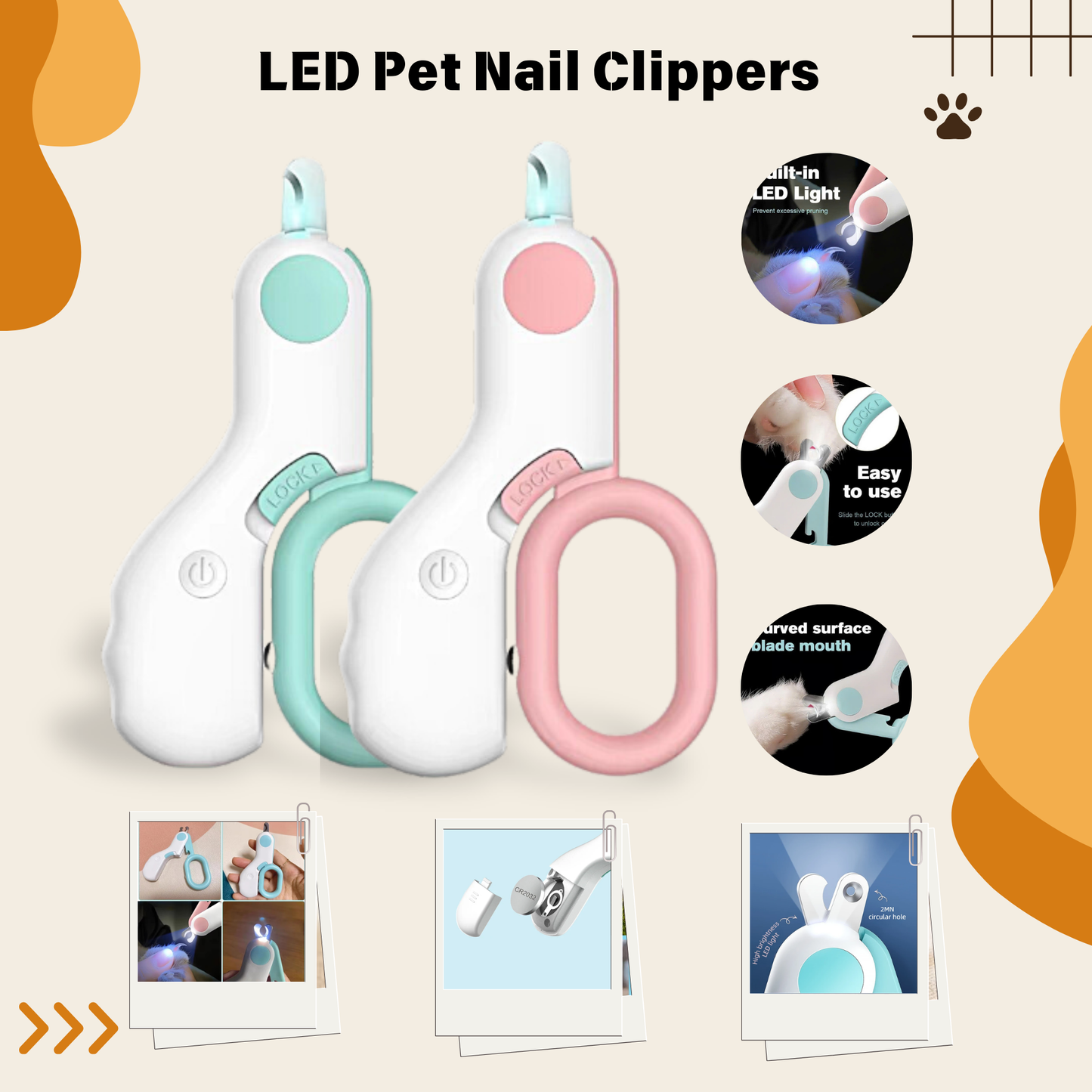 LED Pet Nail Clippers