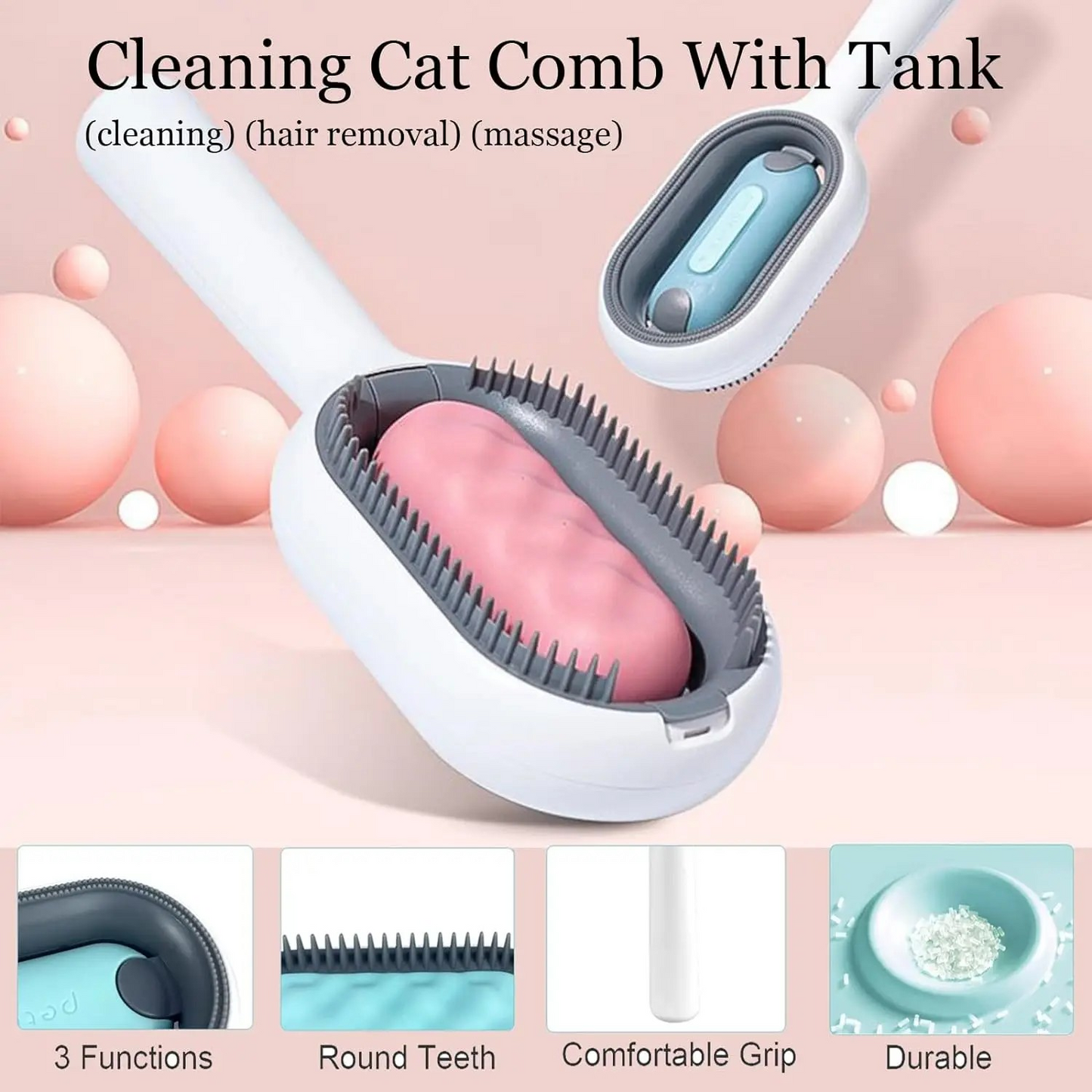 4 In 1 Pet Grooming Combo With Water Tank