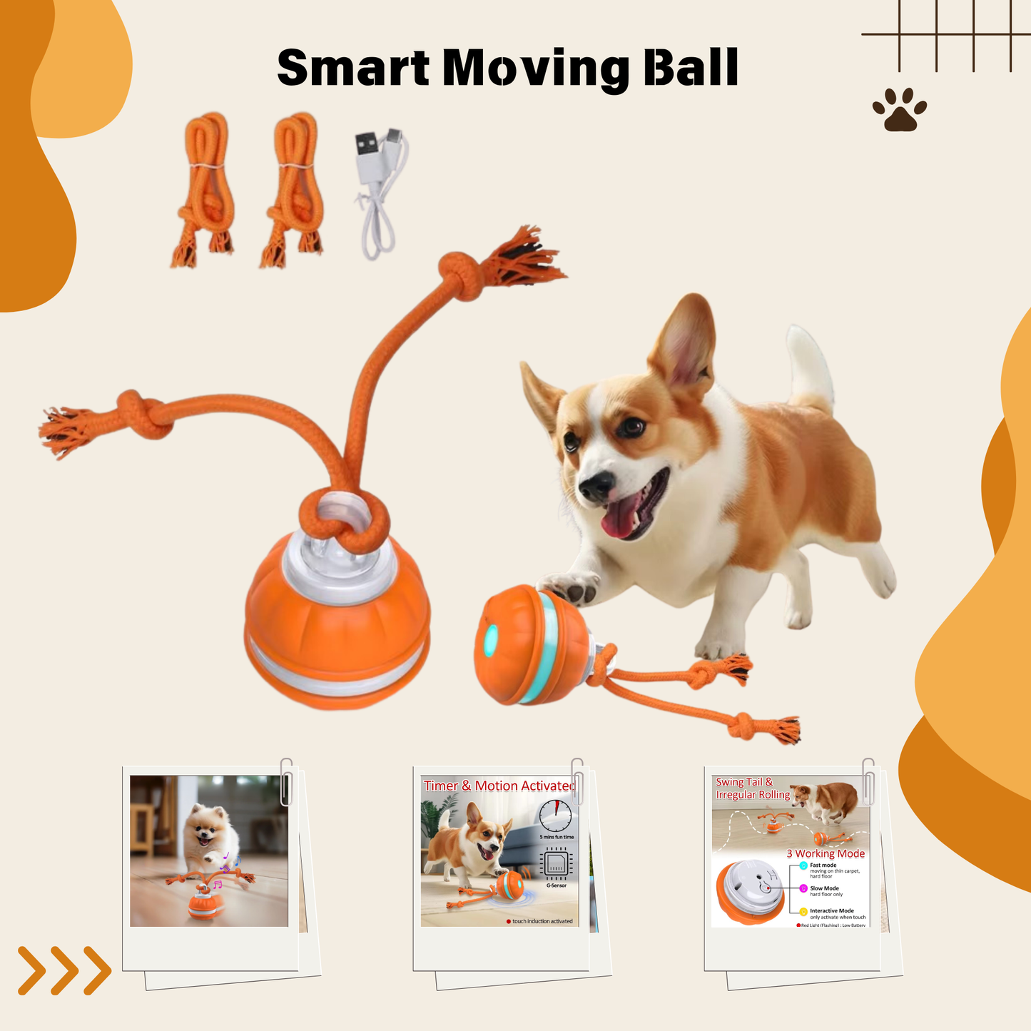 Smart moving ball